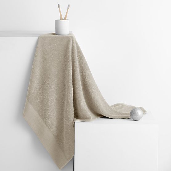 Handtuch AMARI - AMELIAHOME Farbe Beige klassischer Stil 70x140 AmeliaHome