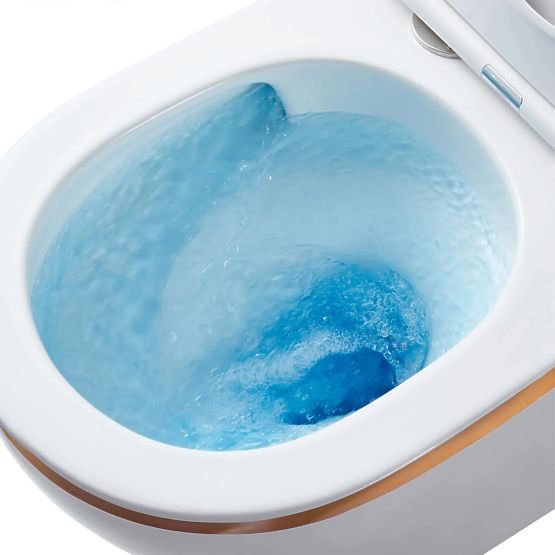 Hänge-WC-Schüssel Rea Carlo Mini Tornado GOLD EDGE