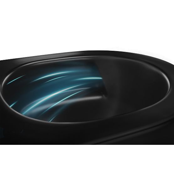 Hänge-WC-Schüssel Rea Carlo Mini Tornado NF SCHWARZ MATT
