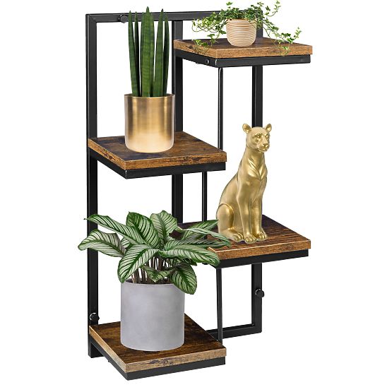 Hängender Blumentopf schwarz Hagart Rustic alte Eiche