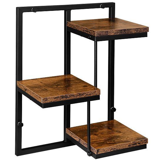 Hängender Blumentopf schwarz Orkus Rustic Alteiche