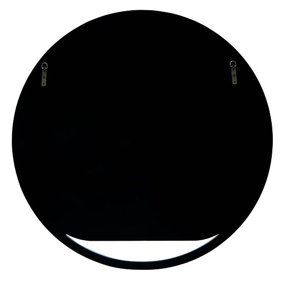 Hängender runder Spiegel Zelia, dunkelgrün, glänzend