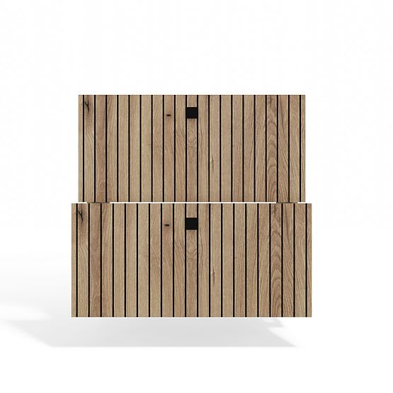 HÄNGESCHRANK UNTER WASCHBECKEN TIGO 60 2S EICHE EVOKE 2 SCHUBLADEN GERILLTE FRONTPLATTE