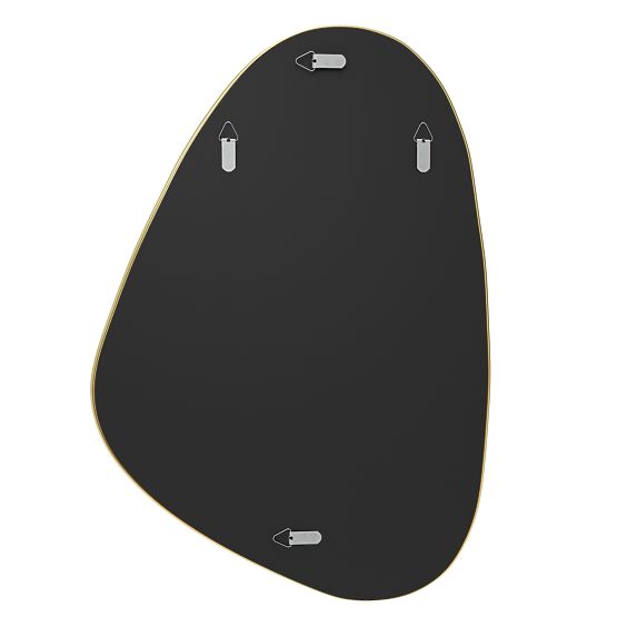 Hängespiegel im goldenen Rahmen Libia, 76x51 cm, unregelmäßige Form