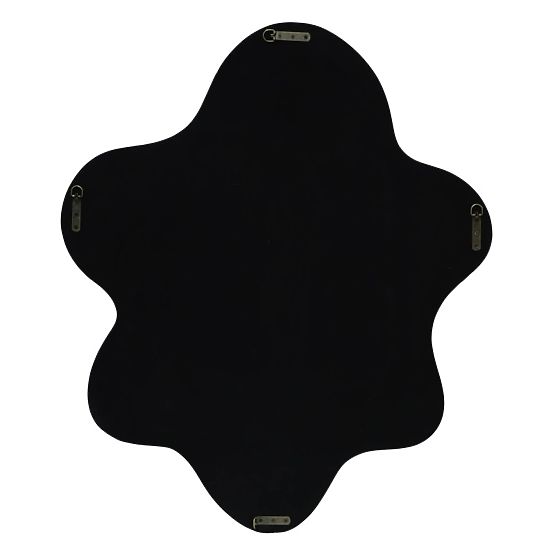 Hängespiegel Izzi, unregelmäßig, hellbraun/mocha, glänzend