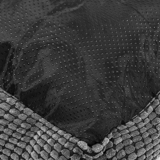 Haustierbett mit Decke S – grau