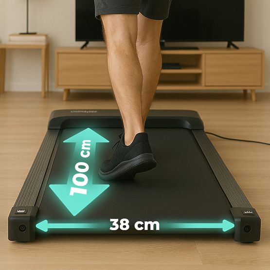Heimlaufband mit elektrischem Halter Walking Pad Training unter dem Tisch 10 km/h ModernHome