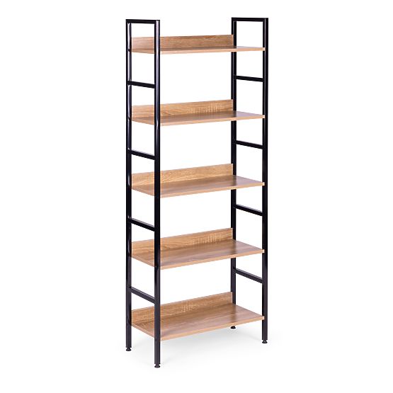 Hoher Loft-Regal 5 Böden Metall MDF ModernHome