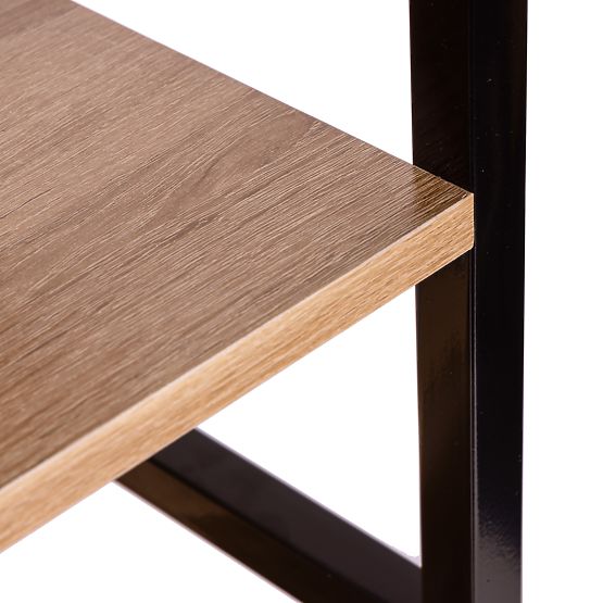 Hoher Loft-Regal 5 Böden Metall MDF ModernHome
