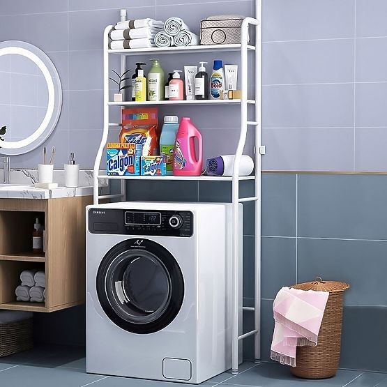 Hoher WC-Regal für das Badezimmer über der Toilette 3 Regalböden Aluminiumkonstruktion