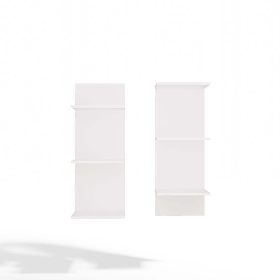 HOHES WEIßES REGAL 6P 180 cm 6 Regalböden für Bücher und Dokumente für Büro und Wohnzimmer