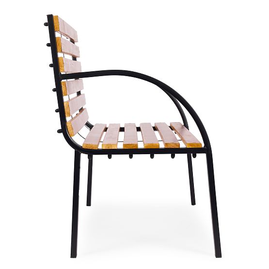 Holz-Gartenbank mit Rückenlehne 122x57 cm Parkbank MultiGarden