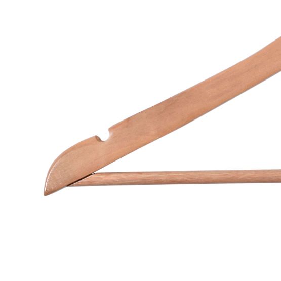 Holzkleiderbügel RONDO Set 10 Stück hellbraun