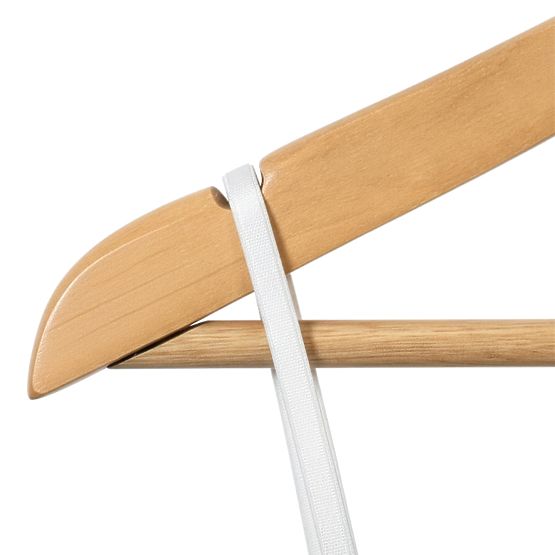 Holzkleiderbügel RONDO Set 10 Stück hellbraun