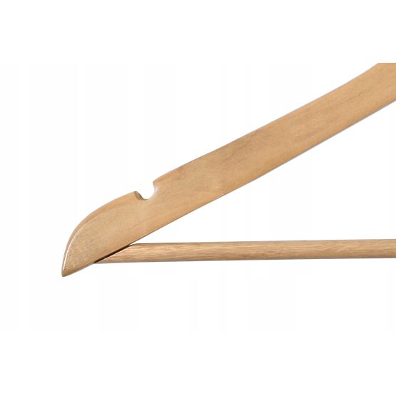 Holzkleiderbügel RONDO Set 5 Stück hellbraun