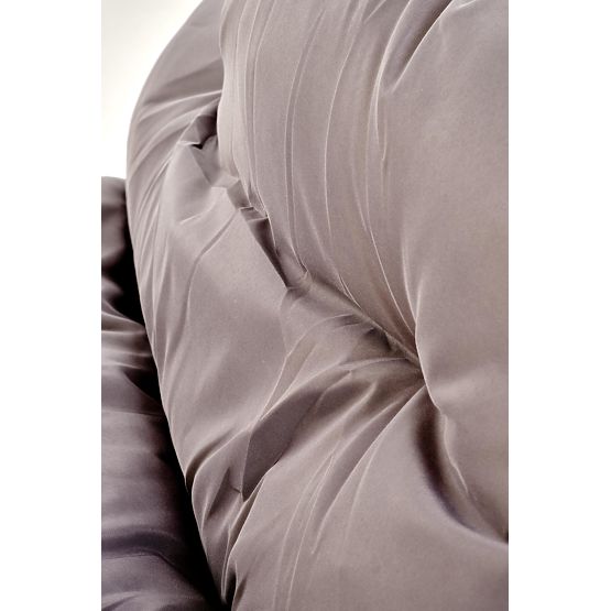 HUDSON, Garten-Set (Sofa, 2x Sessel, Tisch), grau / braun (1p=1Set)