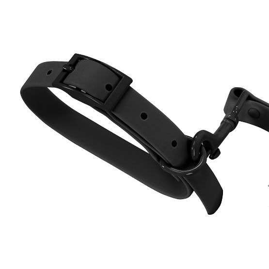 Hundeleine und Halsband PJ-075 schwarz L