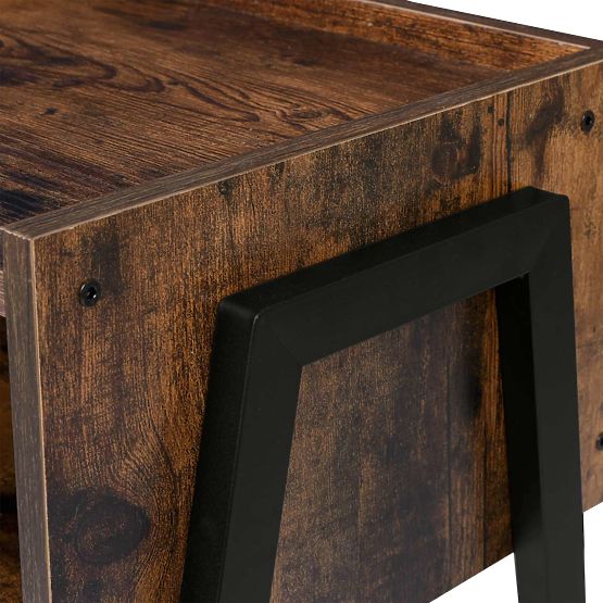 Industrieller Loft-Schrank Skive Rustic antike Eiche