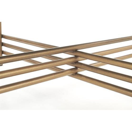 ISMENA Couchtisch Rahmen - gold, Platte - schwarz (1p=1Stk)