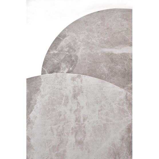 ITAKA Set aus 2 Bänken, Aschgrauer Marmor / Graphit (1p=1 Stück)