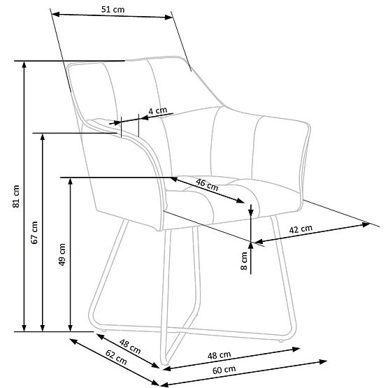 K377 Stuhl beige (1p=2 Stk.)