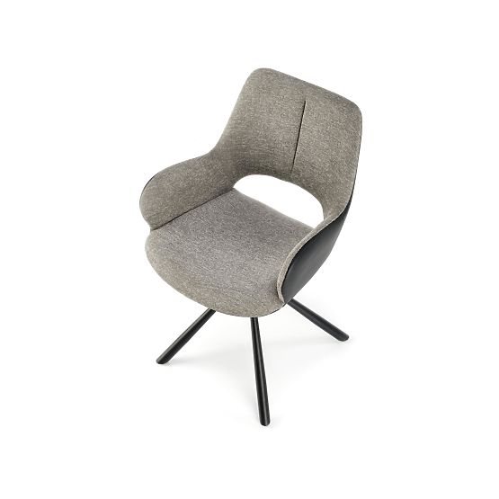 K494 Stuhl grau / schwarz (1p=2Stk)