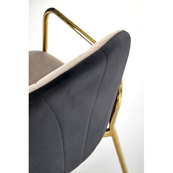 K500 Stuhl beige / schwarz (1p=2 Stk.)