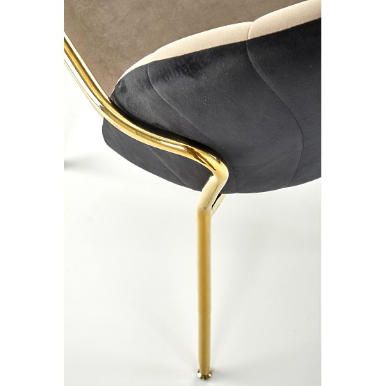 K500 Stuhl beige / schwarz (1p=2 Stk.)