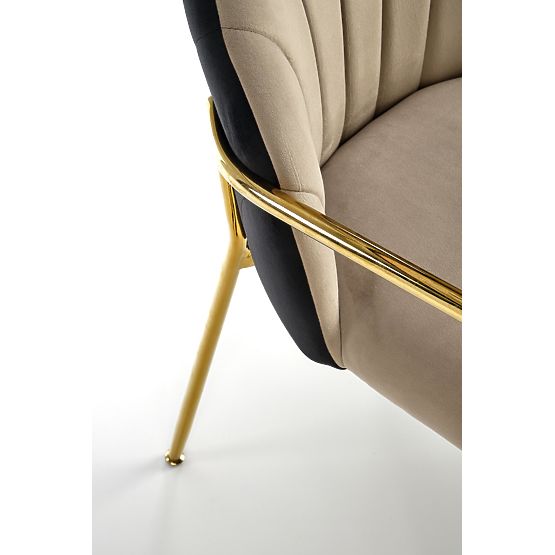 K500 Stuhl beige / schwarz (1p=2 Stk.)