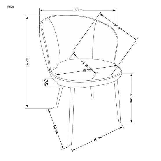 K506 Stuhl mehrfarbig (1p=2Stk)