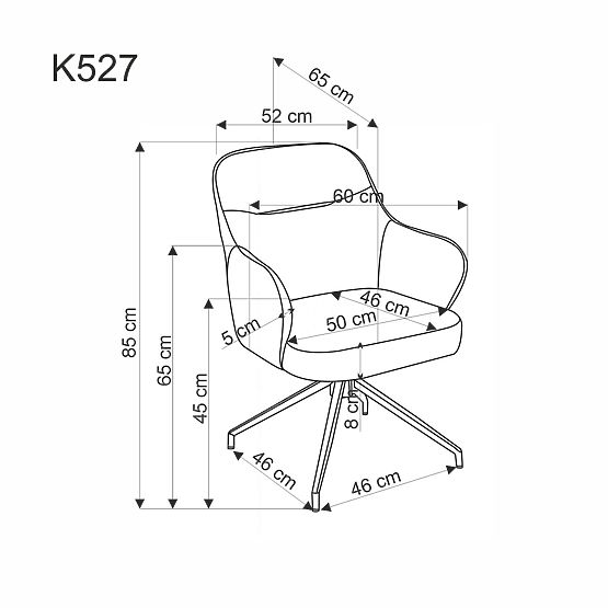 K527 Stuhl braun / beige (1p=2Stk)