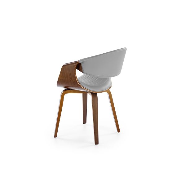 K544 Stuhl grau / nussbaum (1p=1Stk)