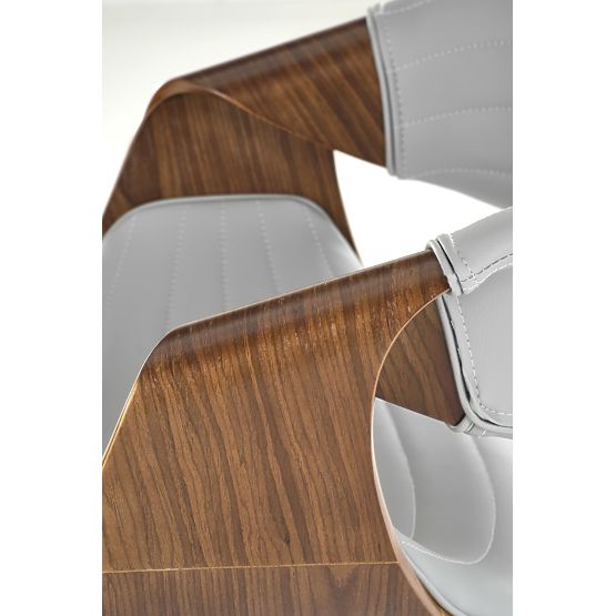 K544 Stuhl grau / nussbaum (1p=1Stk)