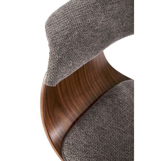 K545 Stuhl grau / nussbaum (1p=1 Stk)