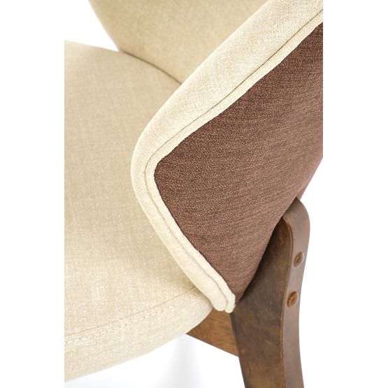 K583 Stuhl, Walnuss / Braun / Beige (1p=2Stk)