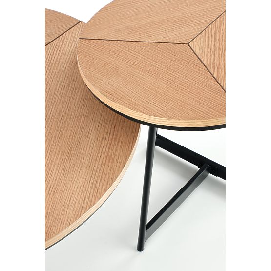 KARIDA-S Konferenztisch Eiche natur/schwarz (1p=1 Stk)