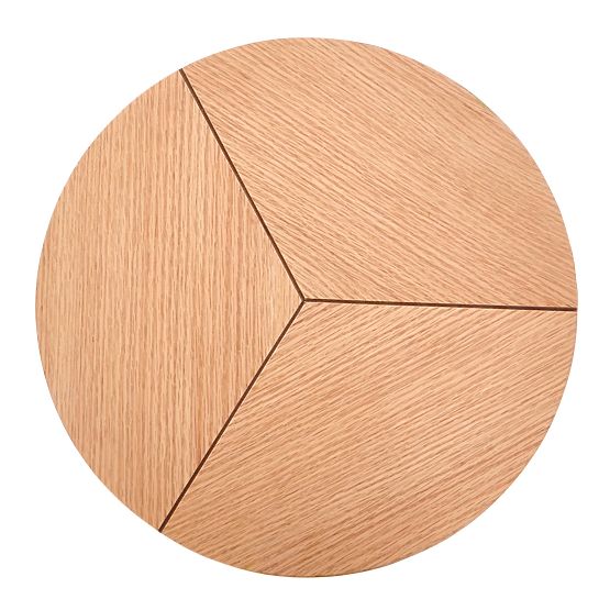 KARIDA-S Konferenztisch Eiche natur/schwarz (1p=1 Stk)