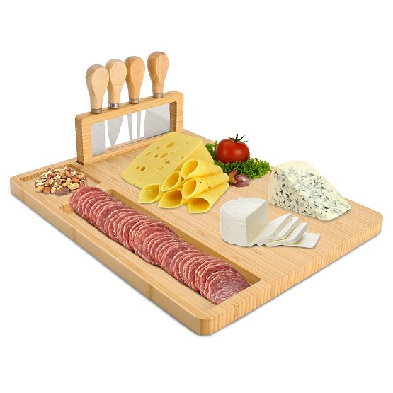 Käse- und Snackbrett Salers mit Besteck