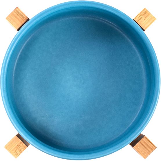 Keramiknapf für Hund oder Katze blau PJ-033