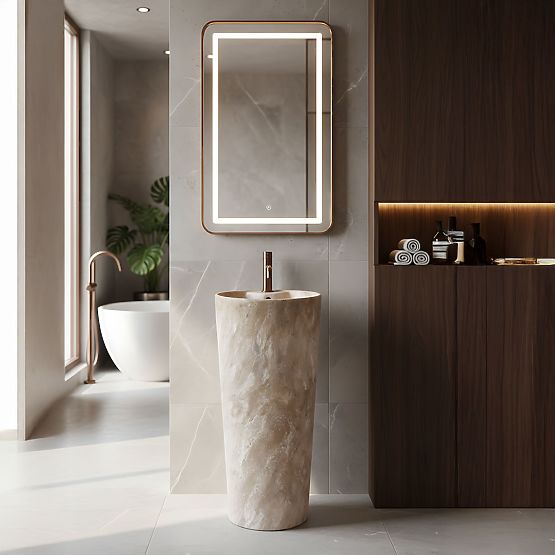 Keramisches Freistehendes Waschbecken Blanka Savana Matt