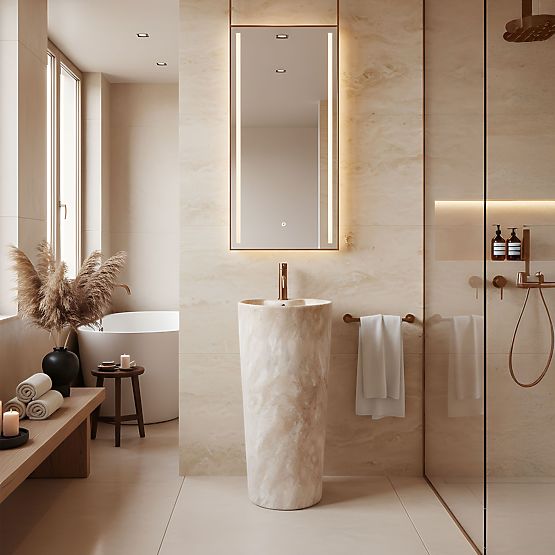 Keramisches Freistehendes Waschbecken Blanka Savana Matt