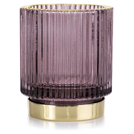Kerzenhalter POMPEY Farbe Lila ameliahome