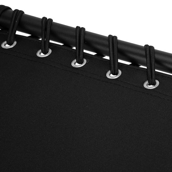 Klappbare Gartenliege verstellbar FENIKS schwarz