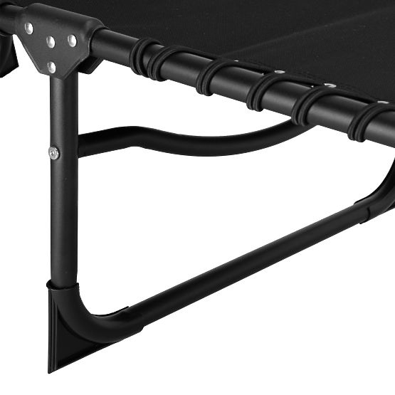 Klappbare Gartenliege verstellbar FENIKS schwarz