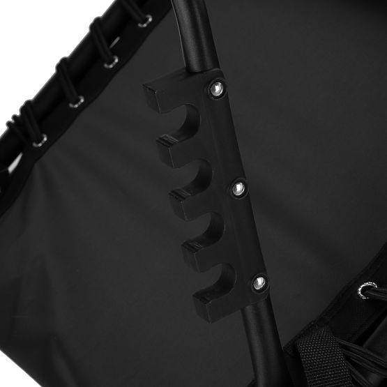 Klappbare Gartenliege verstellbar FENIKS schwarz