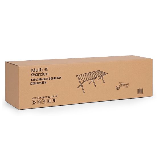 Klappbarer Campingtisch 120x60 cm mit Tasche MultiGarden