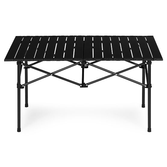 Klappbarer Campingtisch 95x55 cm mit Tasche schwarz MultiGarden