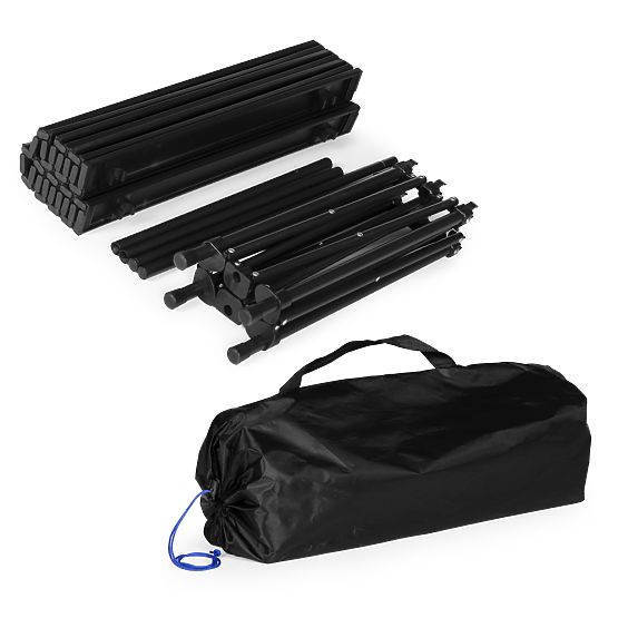 Klappbarer Campingtisch 95x55 cm mit Tasche schwarz MultiGarden
