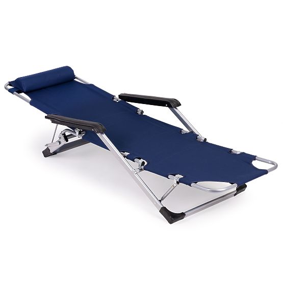 Klappbarer Garten-Strandstuhl 2-in-1 Liegestuhl