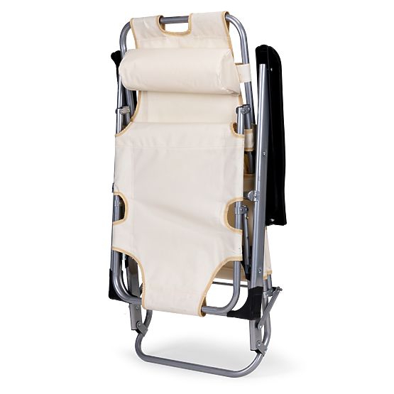 Klappbarer Garten-Strandstuhl Liegestuhl 2-in-1